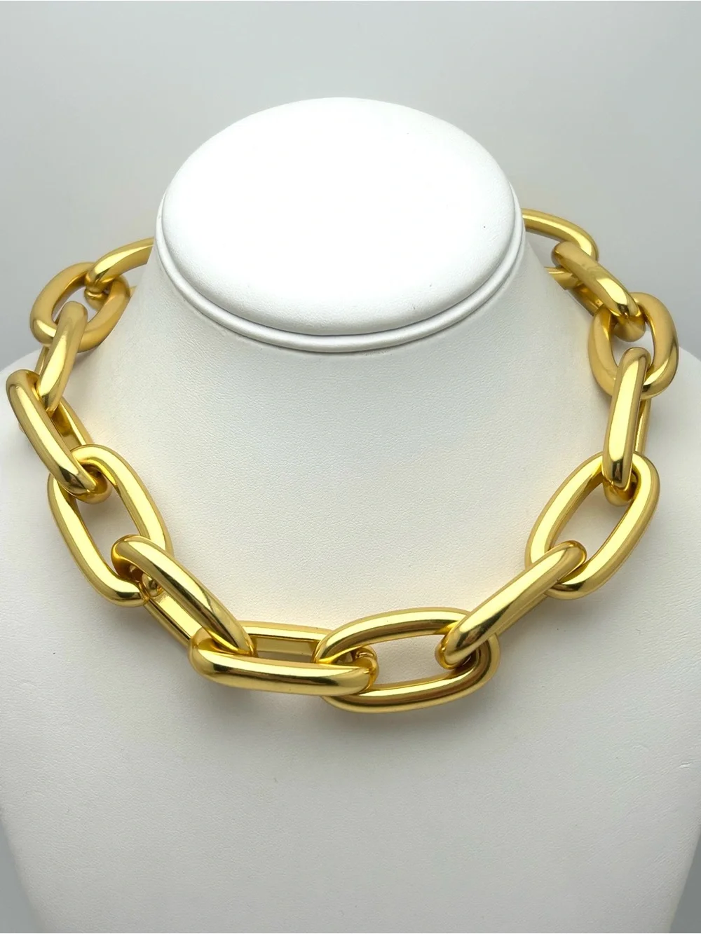 J. Crew Metallic Gold Chain Link Necklace